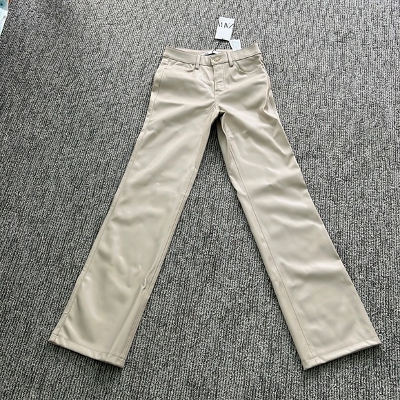 Zara Pants - NWT Zara Leather Pants